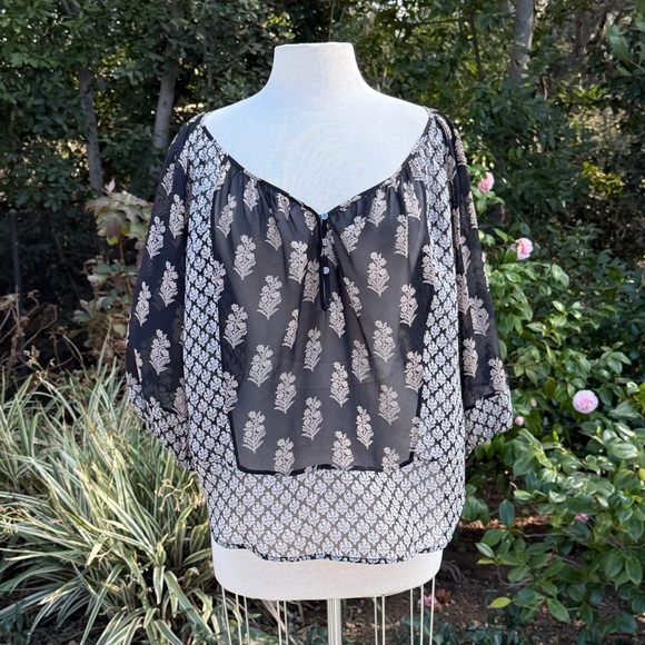 Joie Cornelle" Silk button-front boho Blouse - size S - Picture 1 of 4